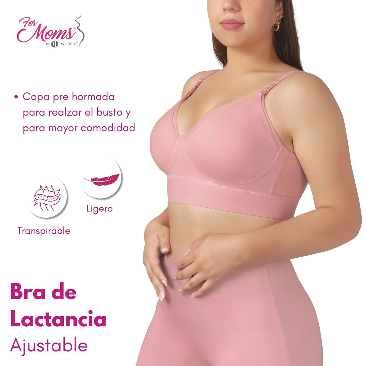 FOR MOMS - Bra de Lactancia con Refuerzo en la Espalda Sin Varilla