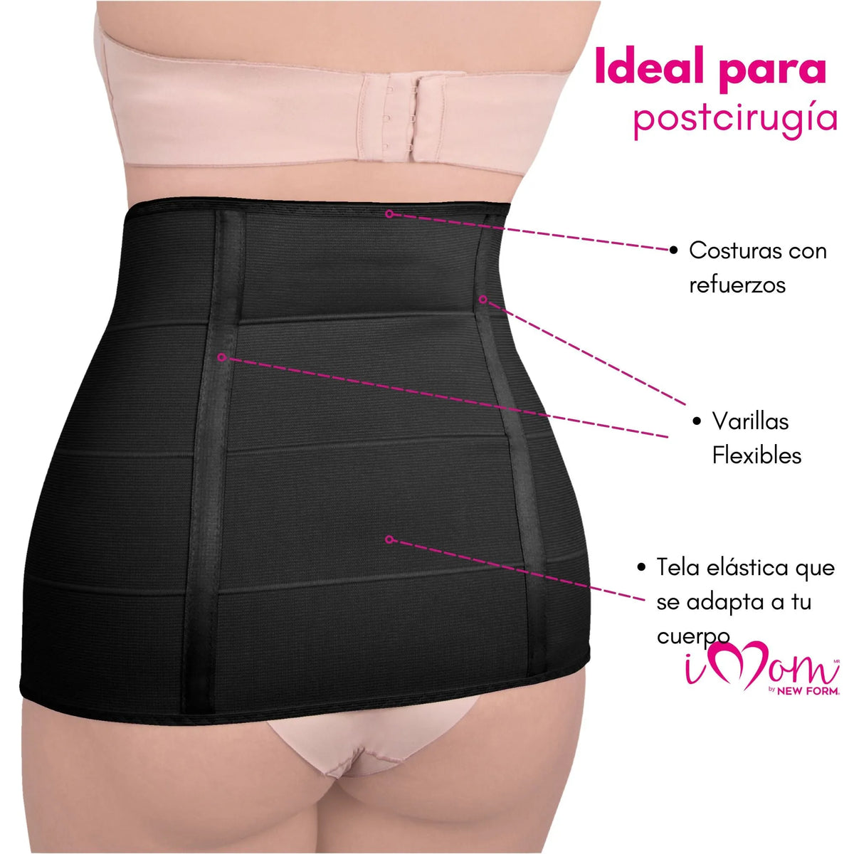 New Form – iMom - Fajas Postparto 4B Corte Alto Lipoescultura Para Mujer