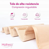 Motherfit- Faja Postparto Alta Fajas Postparto Y Postcirugía Postpartum Belly Wrap con Varillas Flexibles, Fajasymas