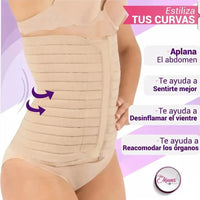 For Moms Faja Envolvente Alta Postparto Y PostCirugia Con Tela Multilineal, Fajasymas