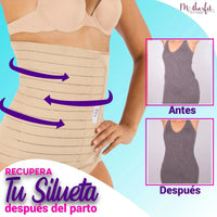 Motherfit Faja Postparto Tela Multilineal Fajas Postparto Alta Fajas Para Mujer Para Postparto, Liposucción e Histerectomía - Fajasymas