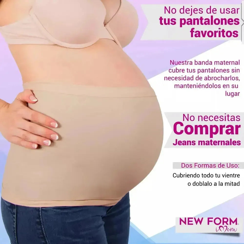 New Form Banda Maternal Soporte Al Vientre Con Tela Estirable Y Suave, Fajasymas