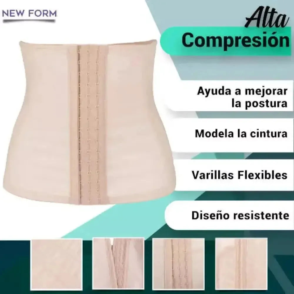 New Form Faja Cinturilla Control Refuerzo Central Con Tela Stretch, Fajasymas