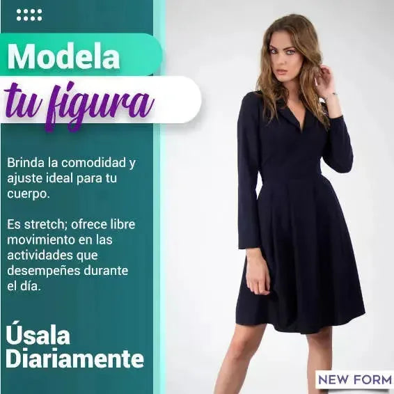 New Form Faja Moldeadora Cinturilla Control Con Tela Stretch Suave, Fajasymas