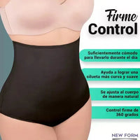 New Form Panty Faja Modeladora De Cintura Alta Con Tela Stretch Negro, Fajasymas