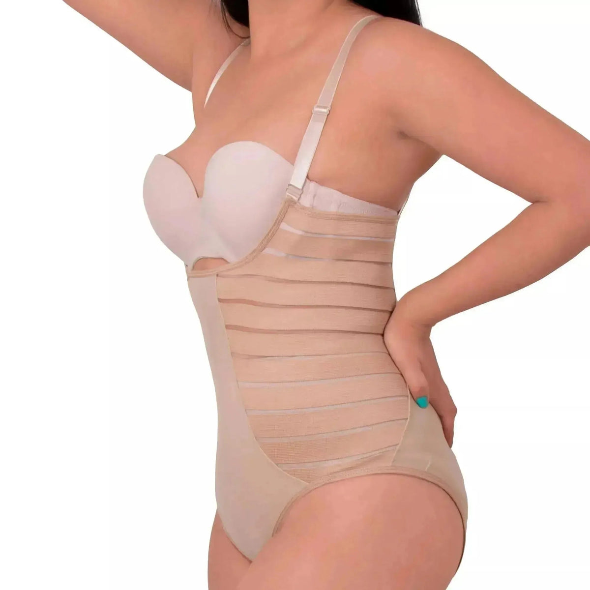 Faja Body Multilíneas Comprime El Abdomen Y Realza El Busto. Modelo 1277 - Fajasymas