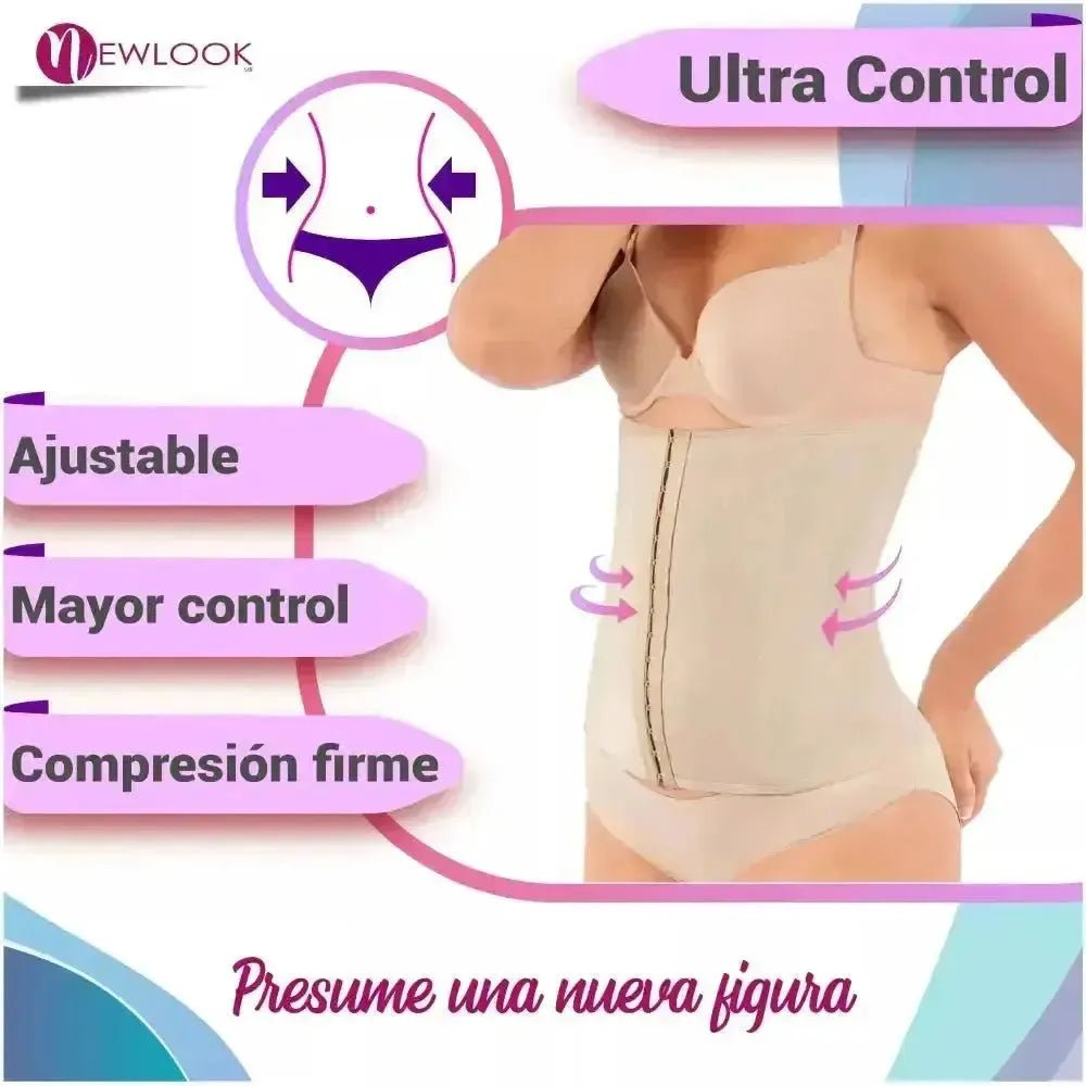 Faja Cinturilla Ultra Control Con Tela Suave y Alta Compresión New Look. Modelo 903 - Fajasymas
