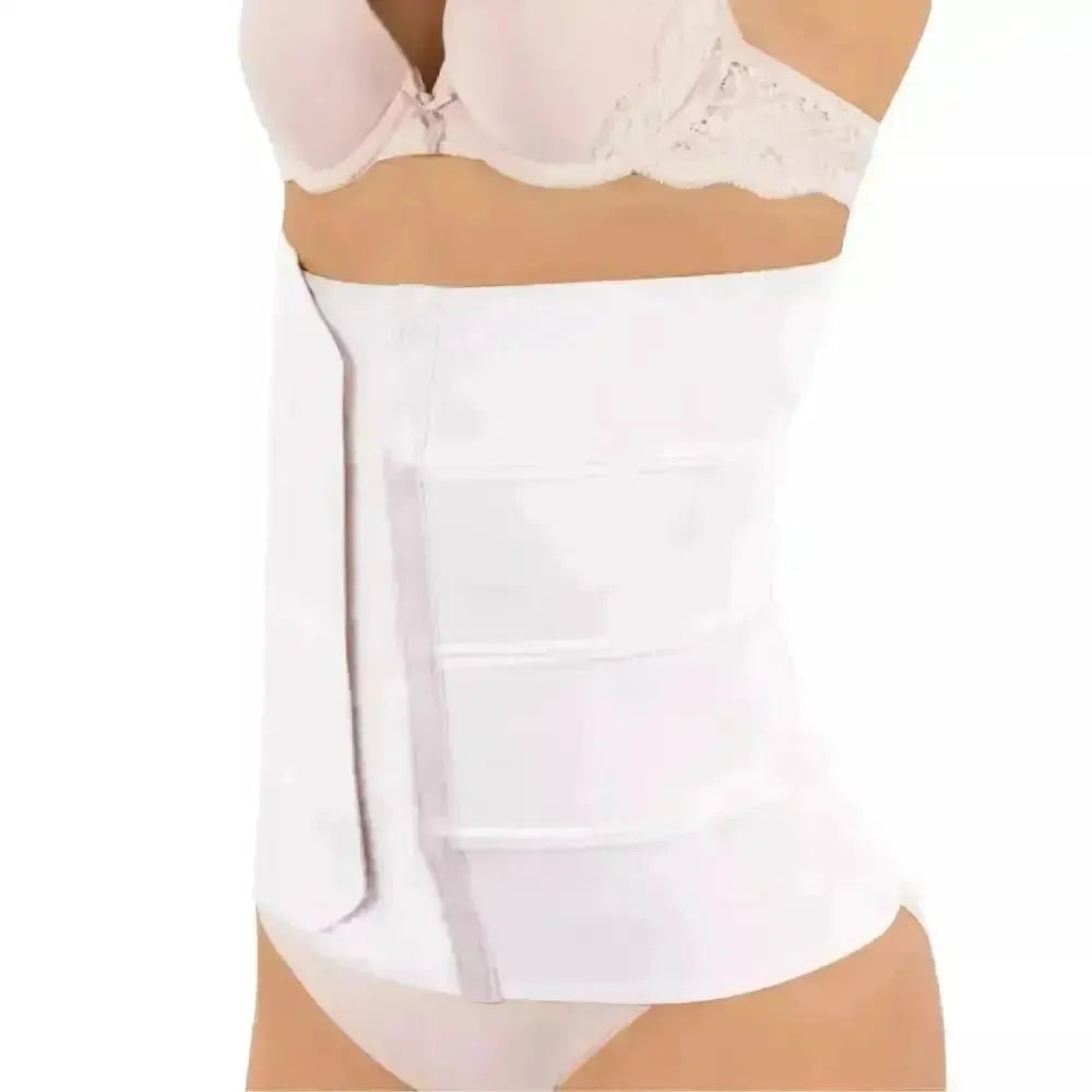Faja Postparto Alta y Postcirugía 4B Con Tela De Alta Compresión Color Blanco. Modelo 577 - Fajasymas