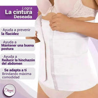 Faja Postparto Alta y Postcirugía 4B Con Tela De Alta Compresión Color Blanco. Modelo 577 - Fajasymas