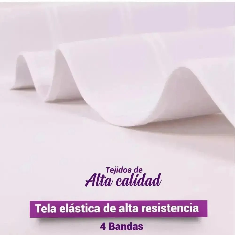 Faja Postparto Alta y Postcirugía 4B Con Tela De Alta Compresión Color Blanco. Modelo 577 - Fajasymas