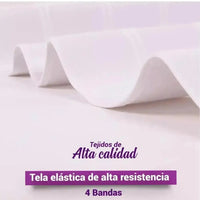 Faja Postparto Alta y Postcirugía 4B Con Tela De Alta Compresión Color Blanco. Modelo 577 - Fajasymas