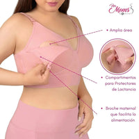 FOR MOMS - Bra de Lactancia con Refuerzo en la Espalda Sin Varilla - Fajasymas