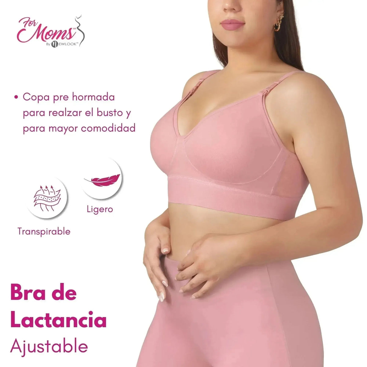FOR MOMS - Bra de Lactancia con Refuerzo en la Espalda Sin Varilla - Fajasymas