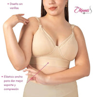 FOR MOMS - Bra de Lactancia con Refuerzo en la Espalda Sin Varilla - Fajasymas