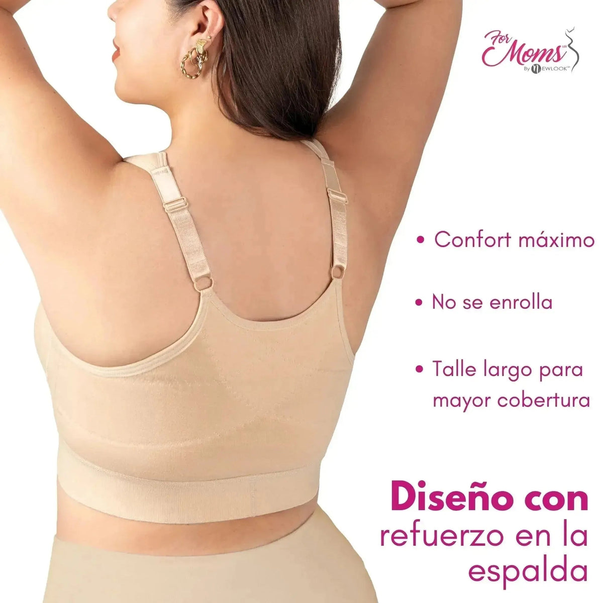 FOR MOMS - Bra de Lactancia con Refuerzo en la Espalda Sin Varilla - Fajasymas
