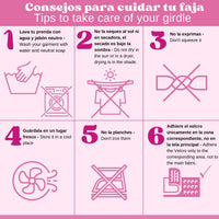 FOR MOMS - Faja Envolvente Alta Postparto Y PostCirugia Con Tela Multilineal Color Blanco. Modelo 579 - Fajasymas