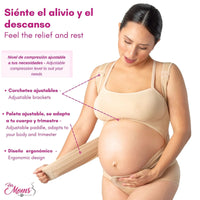 For Moms Faja Para Embarazo Tipo Chaleco Con Soporte Espalda - Fajasymas