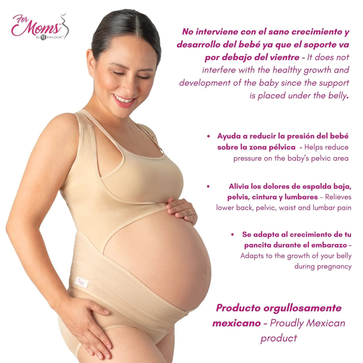 For Moms Faja Para Embarazo Tipo Chaleco Con Soporte Espalda - Fajasymas