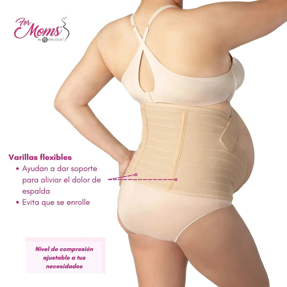 For Moms Fajas Para Embarazadas Soporte Maternal Tela Multilinea Suave - Fajasymas