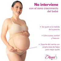 For Moms Fajas Para Embarazadas Soporte Maternal Tela Multilinea Suave - Fajasymas