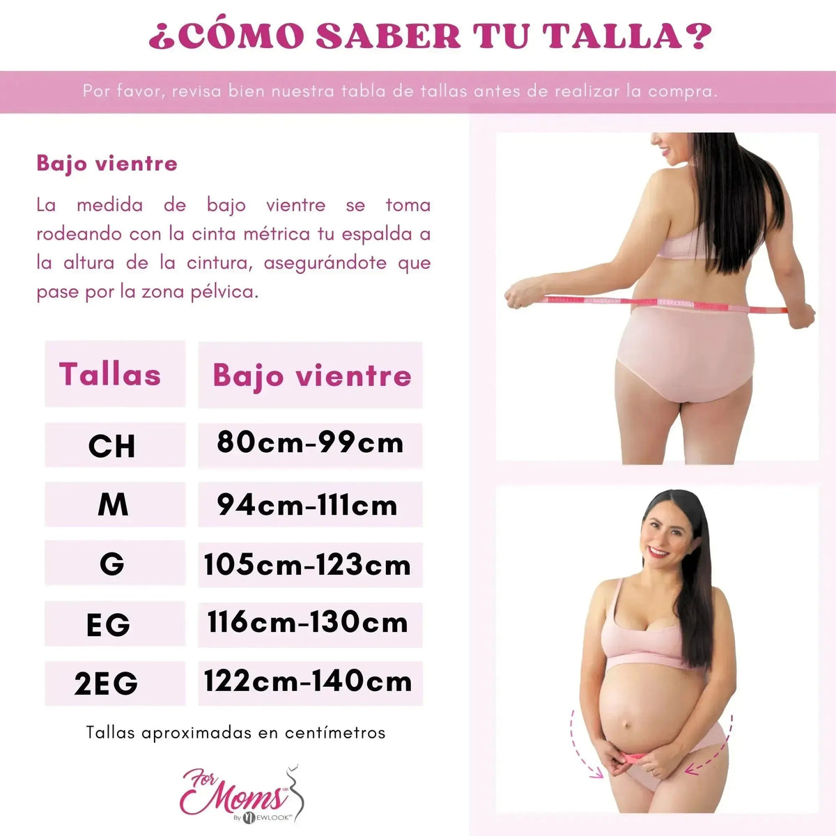 For Moms Fajas Para Embarazadas Soporte Maternal Tela Multilinea Suave - Fajasymas