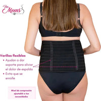 For Moms Fajas Para Embarazadas Soporte Maternal Tela Multilinea Suave - Fajasymas