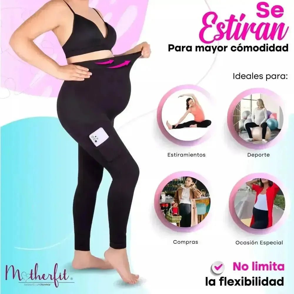 Leggins para embarazada Motherfit. Modelo 9002 - Fajasymas