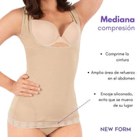 NEW FORM - Faja Camiseta Modeladora Con Tela De Alta Compresión. Modelo 9920 - Fajasymas