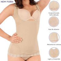 NEW FORM - Faja Camiseta Modeladora Con Tela De Alta Compresión. Modelo 9920 - Fajasymas