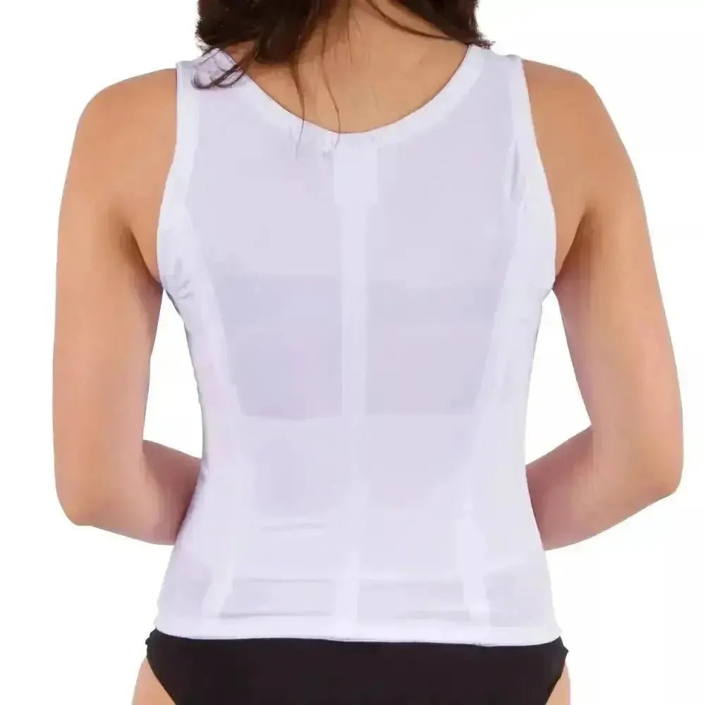 NEW FORM - Faja Chaleco Modelador Y Corrector De Postura Blanco. Modelo 1218 - Fajasymas