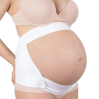 New Form Faja Para Embarazada Soporte Maternal Con Tela Ajustable Color Blanco - Fajasymas