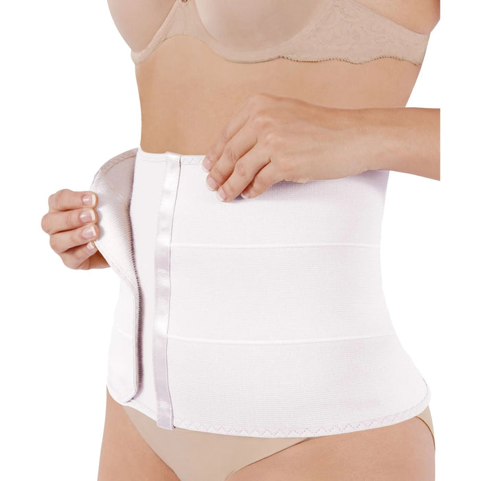 NEW FORM - Faja Postparto Envolvente Corta Con Varillas Flexibles Color Blanco. Modelo 1101 - Fajasymas