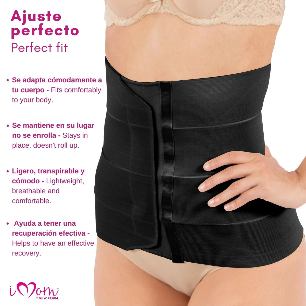 NEW FORM - Faja Postparto Y PostCirugia Envolvente Larga Abdomen Completo. Modelo 1023 - Fajasymas