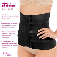 NEW FORM - Faja Postparto Y PostCirugia Envolvente Larga Abdomen Completo. Modelo 1023 - Fajasymas