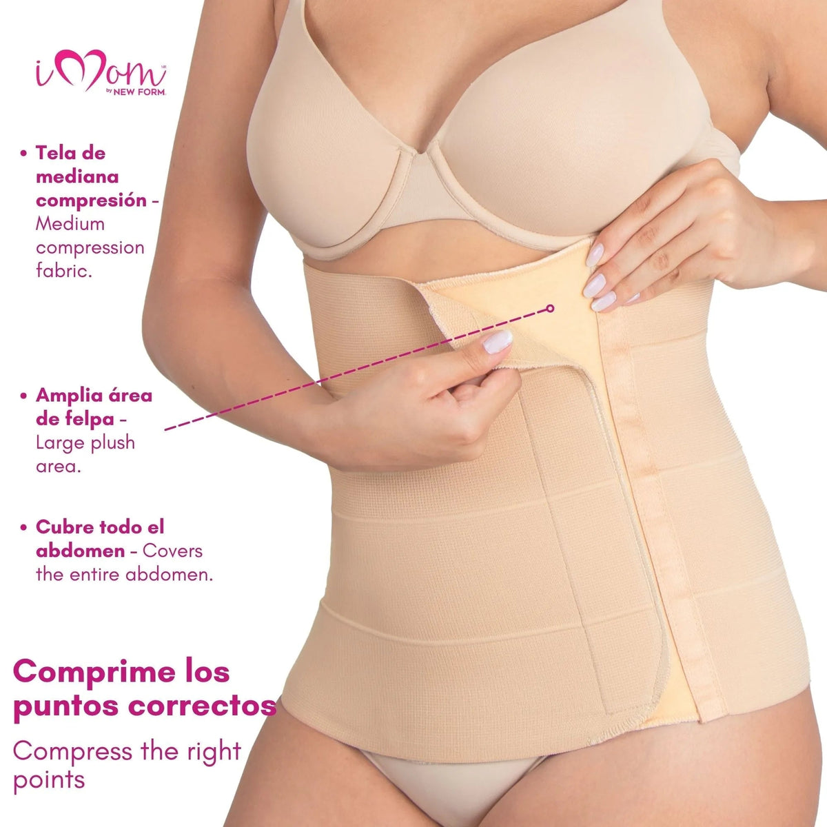 NEW FORM - Faja Postparto Y PostCirugia Envolvente Larga Abdomen Completo. Modelo 1023 - Fajasymas