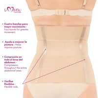 NEW FORM - Faja Postparto Y PostCirugia Envolvente Larga Abdomen Completo. Modelo 1023 - Fajasymas