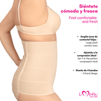 NEW FORM / IMOMS - Fajas Postparto 4B Corte Alto Lipoescultura Para Mujer. Modelo 1102 - Fajasymas