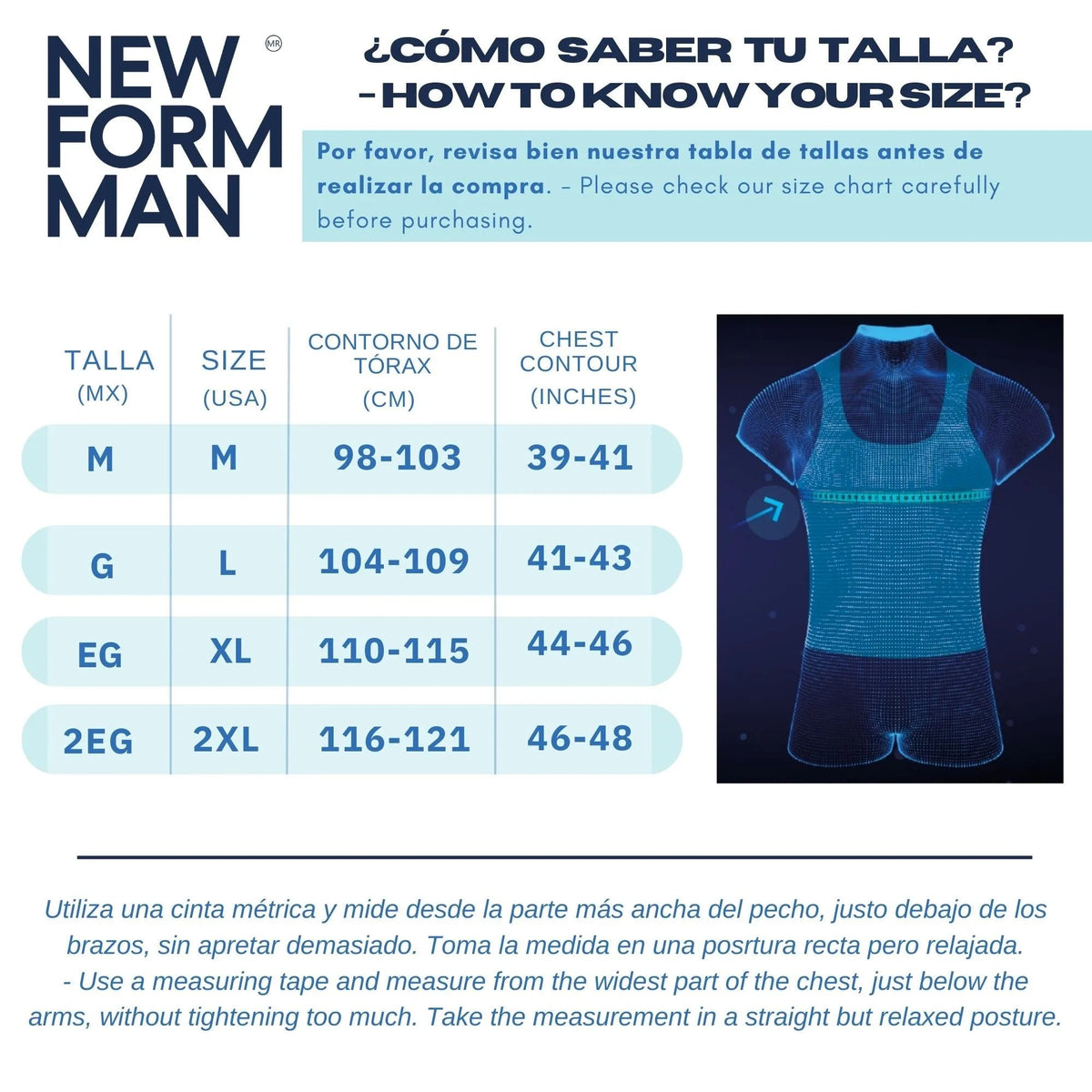 New Form Man – Camiseta Modeladora para Hombre - Fajasymas
