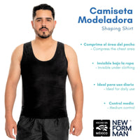 New Form Man – Camiseta Modeladora para Hombre - Fajasymas
