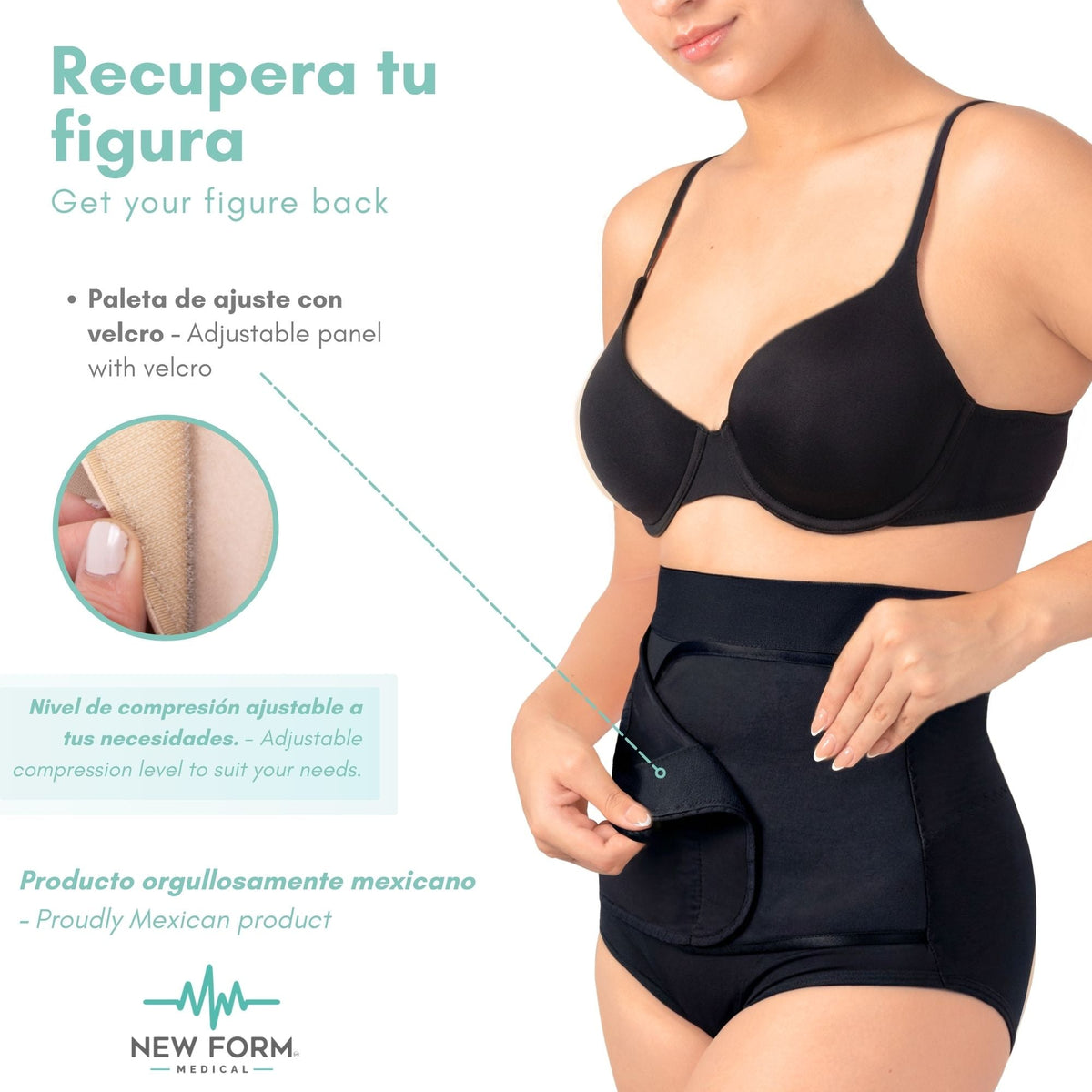 NEW FORM MEDICAL - Faja Postparto Alta Ajustable. Modelo 1835 - Fajasymas