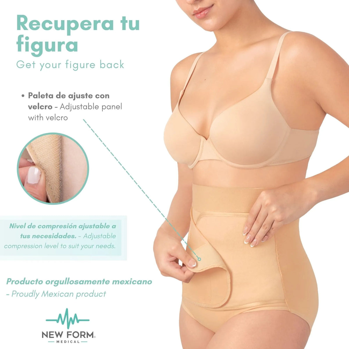 NEW FORM MEDICAL - Faja Postparto Alta Ajustable. Modelo 1835 - Fajasymas