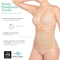 NEW FORM MEDICAL – Faja Postparto Doble Ajuste Corta. Modelo 1801 - Fajasymas
