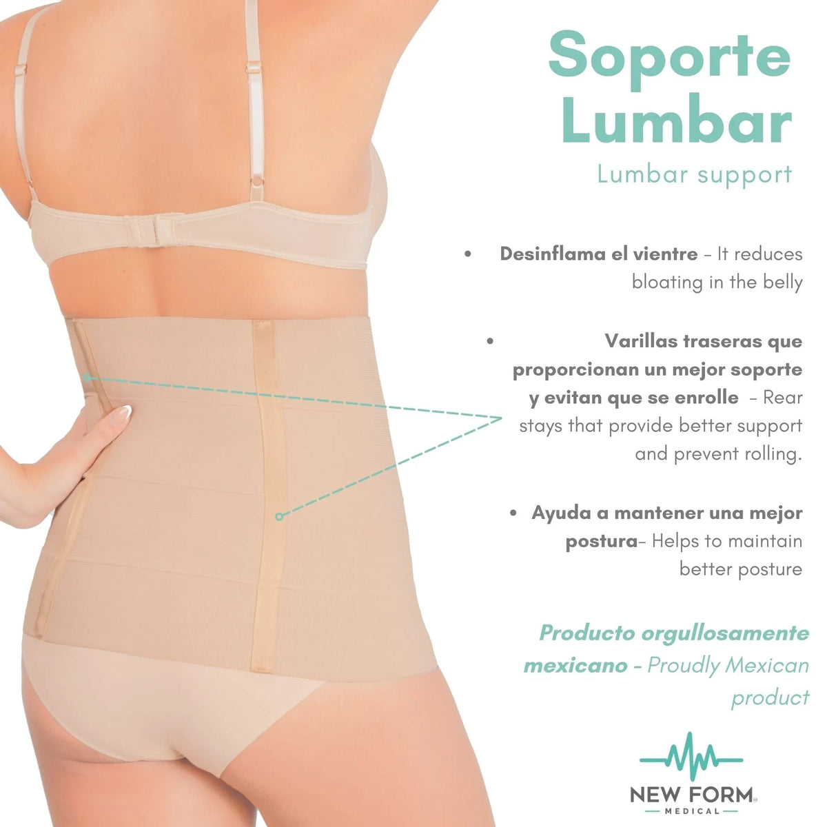 NEW FORM MEDICAL – Faja Postparto Doble Aleta Control de Abdomen. Modelo 1823 - Fajasymas