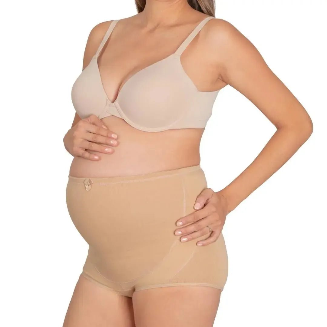 NEW FORM - Pantaleta Maternal Alta De Tela Suave Con Refuerzo De Lycra. Modelo 1064 - Fajasymas