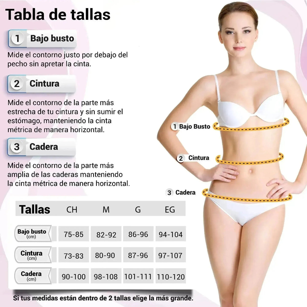 NEWLOOK - Body Cinturilla Ultra Control Con Tela Suave De Alta Compresión. Modelo 962 - Fajasymas