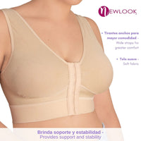 NEWLOOK - Bra Post Operatorio Mastectomía Ajustable Suave. Modelo 990 - Fajasymas