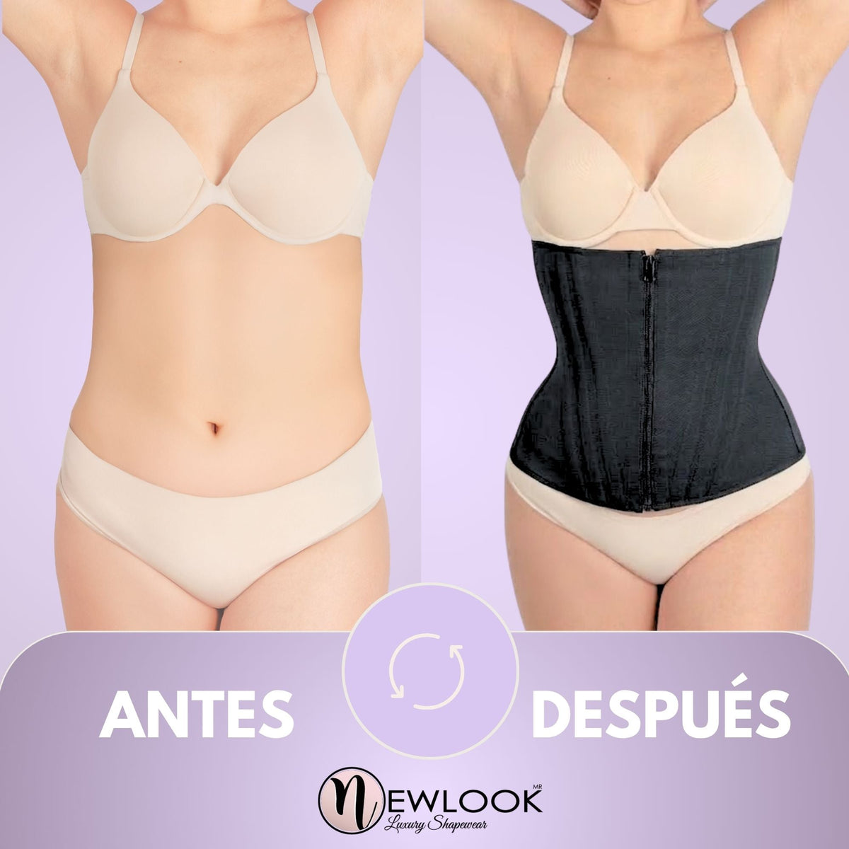 NEWLOOK – Cinturilla Ultra Modeladora doble ajuste. Modelo 907 - Fajasymas