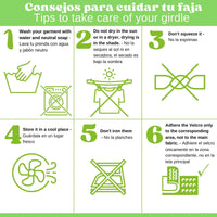 NEWLOOK MEDICAL - Soporte Sacro Lumbar Alto - Alta Compresión – Ajustable - 4 Varillas flexibles. Modelo 880 - Fajasymas