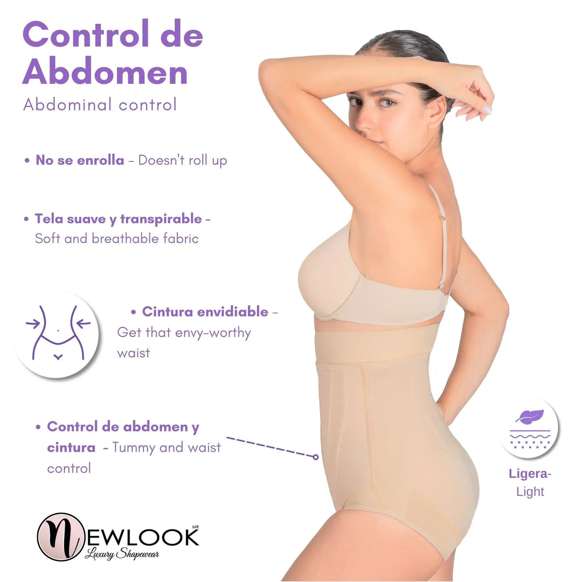 NEWLOOK – Panty Cinturilla Ultra Modeladora. Modelo 943 - Fajasymas