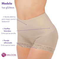NEWLOOK - Panty Faja Modeladora De Glúteos Con Banda Elástica Abdominal. Modelo 942 - Fajasymas